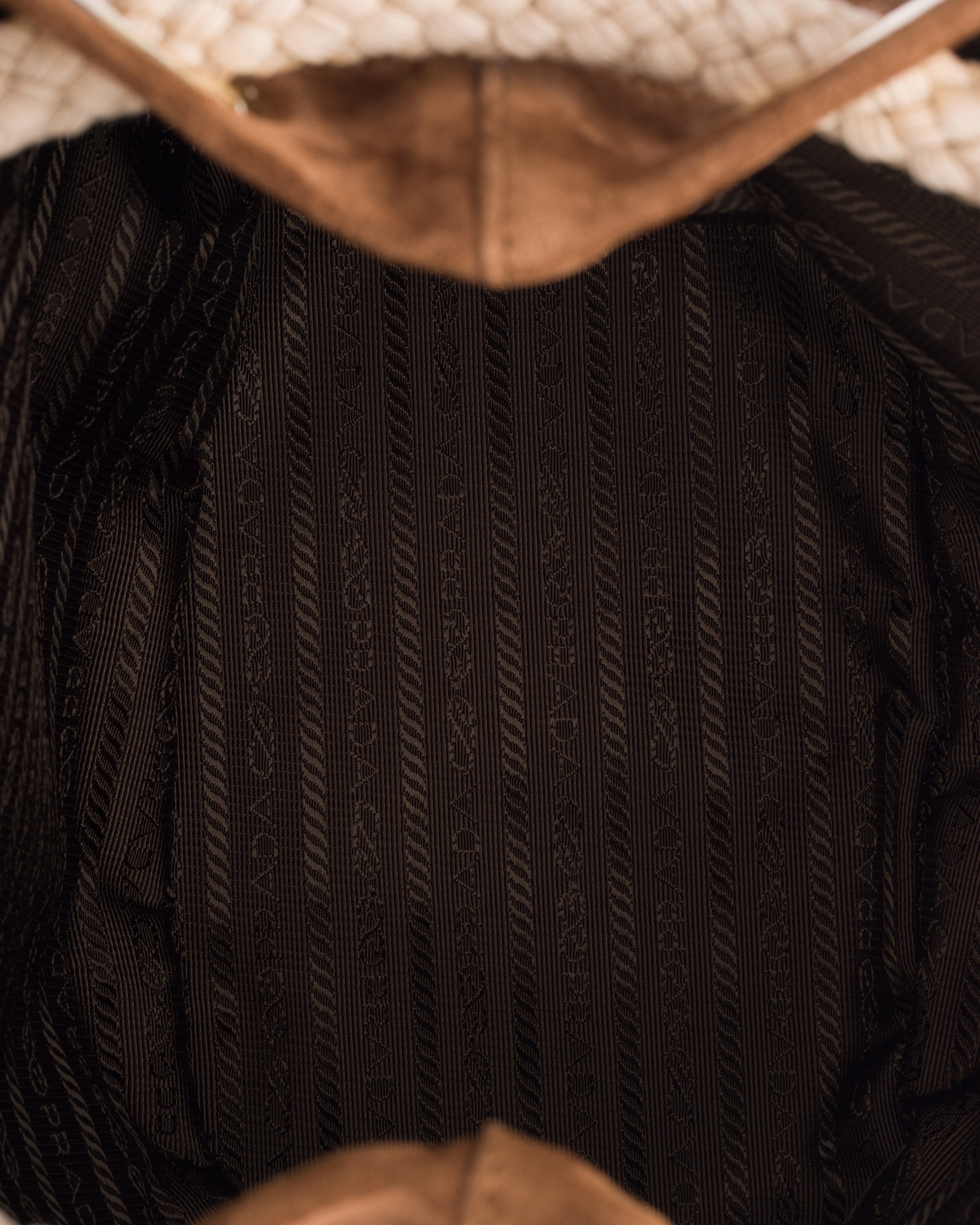 Small Prada Mariner suede bucket bag - Image 2